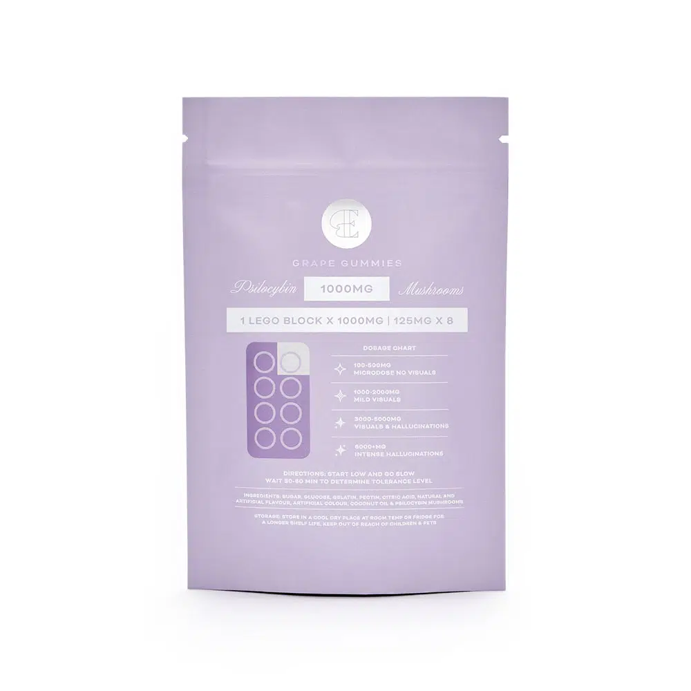 Euphoria Psychedelics – Grape Gummy 1000mg - Image 2